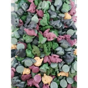 Vintage Dinosaur Charms Gumball Vending Prize Toys NOS Lot of 6